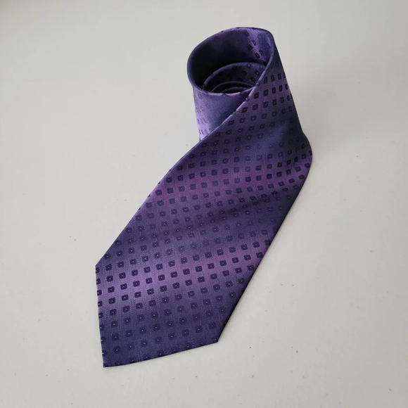 Ivano Biagi Other - Ivano Biagi Silk Men Tie Made in Italy Purple Navy